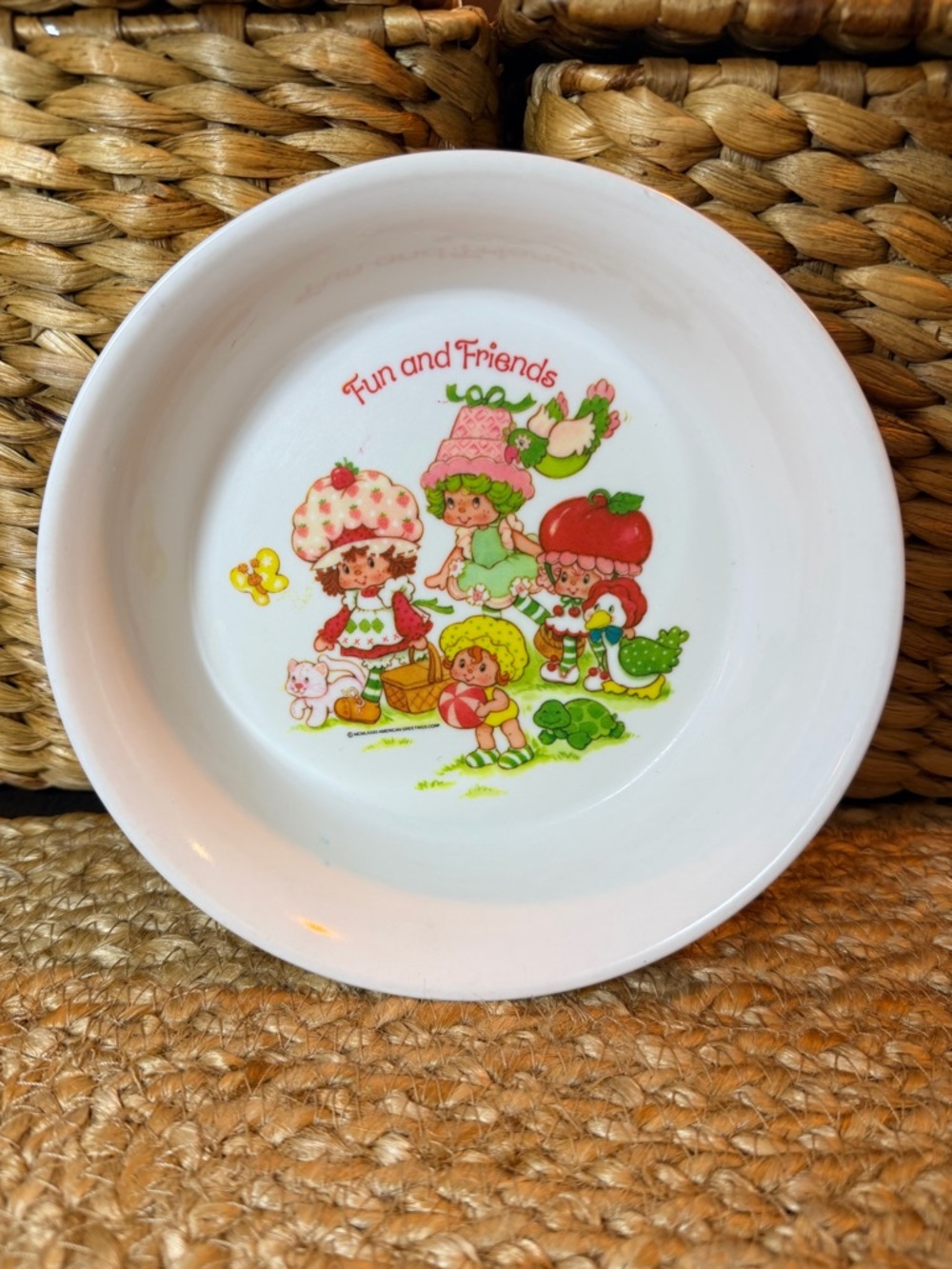 Vintage Strawberry Shortcake Melamine Bowl